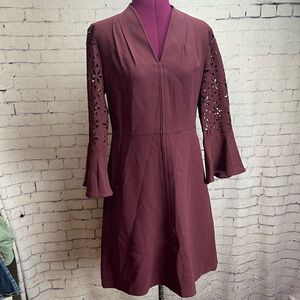 Elie Tahari size 8 maroon dress